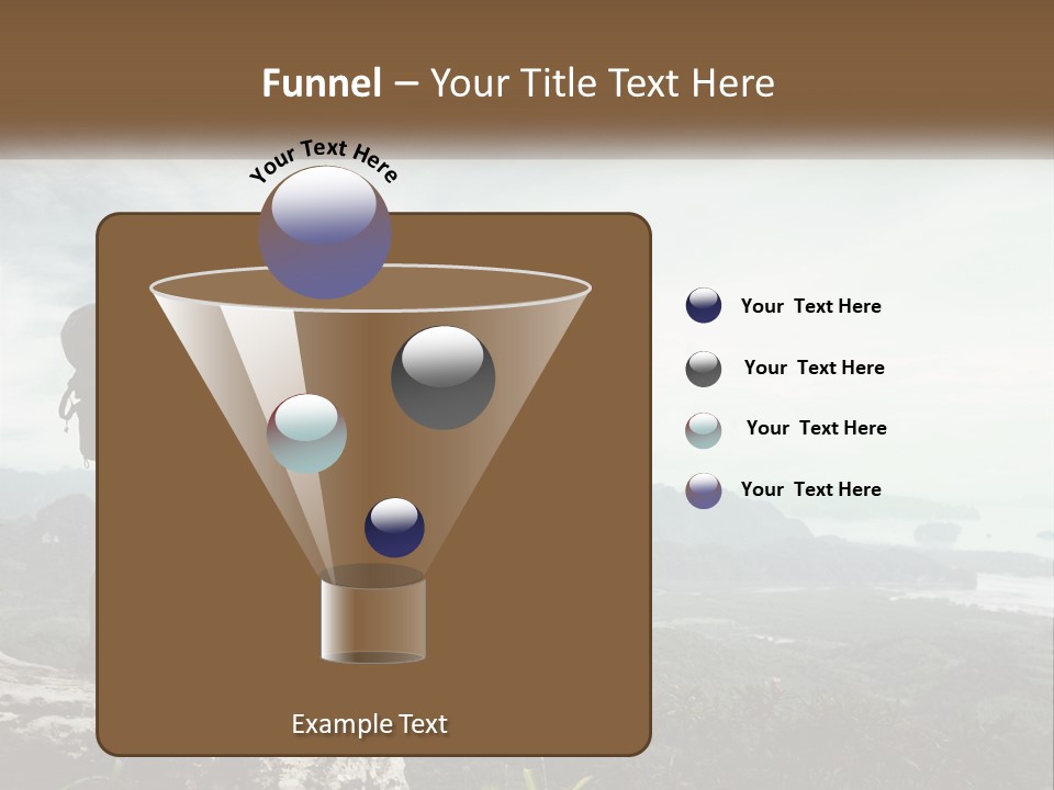 On The Top Of The Mountain PowerPoint Template