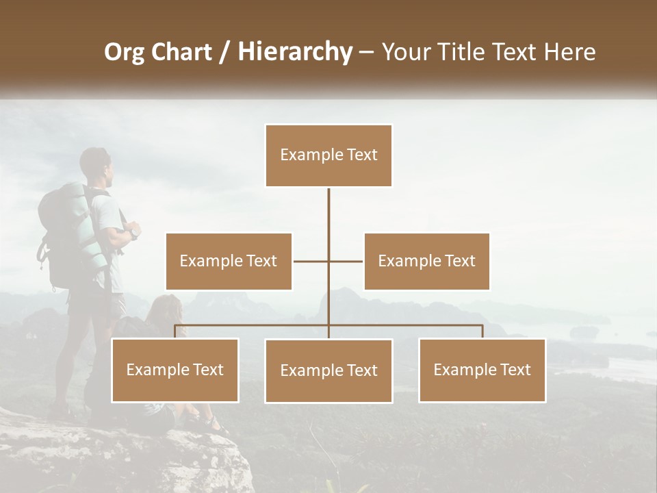 On The Top Of The Mountain PowerPoint Template