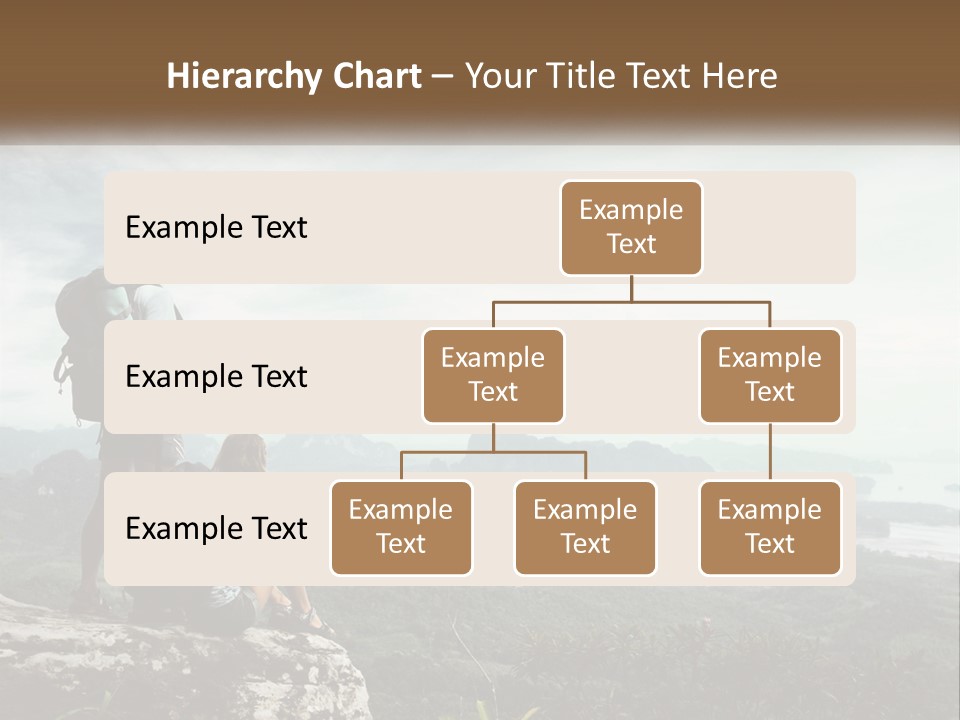 On The Top Of The Mountain PowerPoint Template