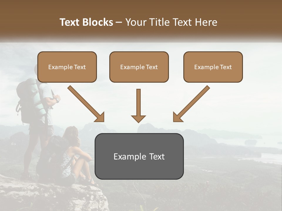 On The Top Of The Mountain PowerPoint Template