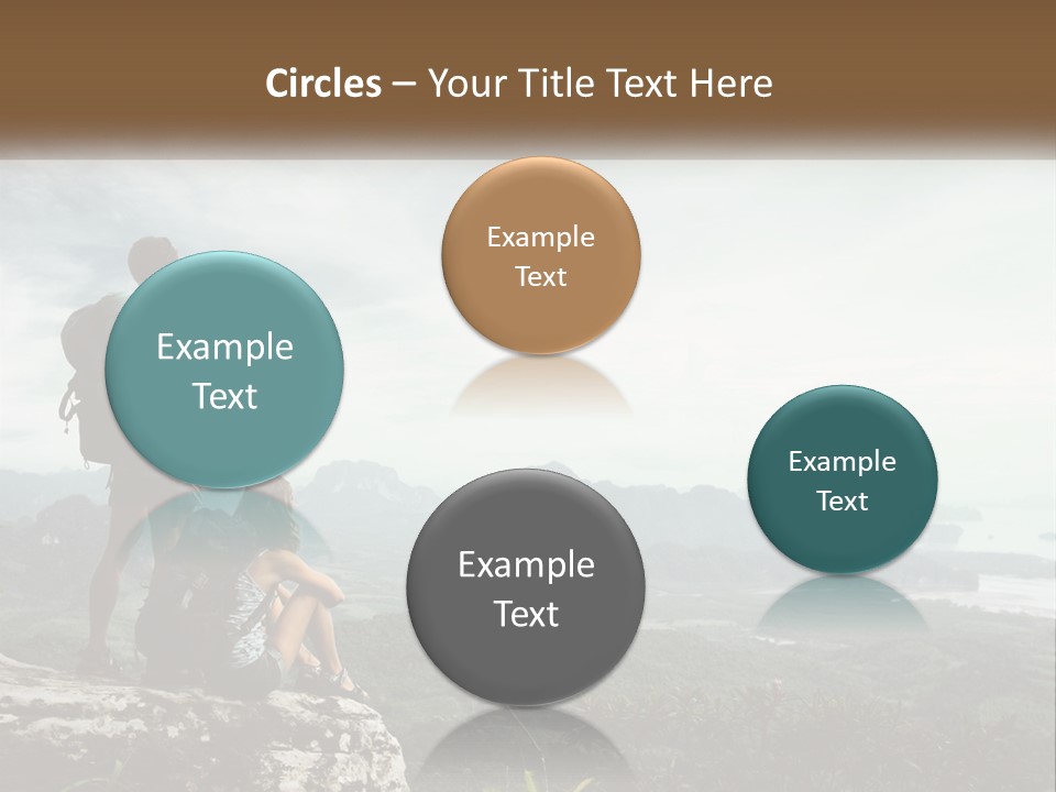 On The Top Of The Mountain PowerPoint Template