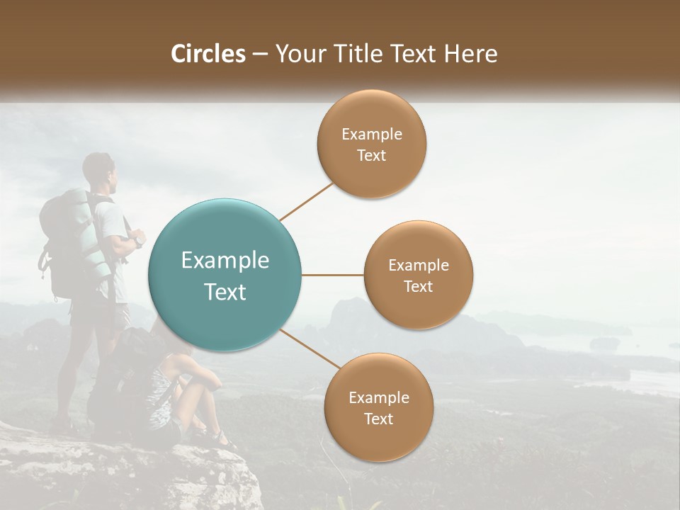 On The Top Of The Mountain PowerPoint Template