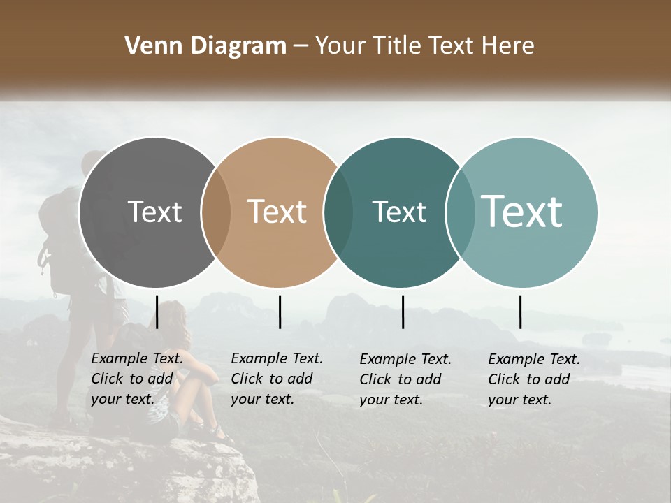 On The Top Of The Mountain PowerPoint Template