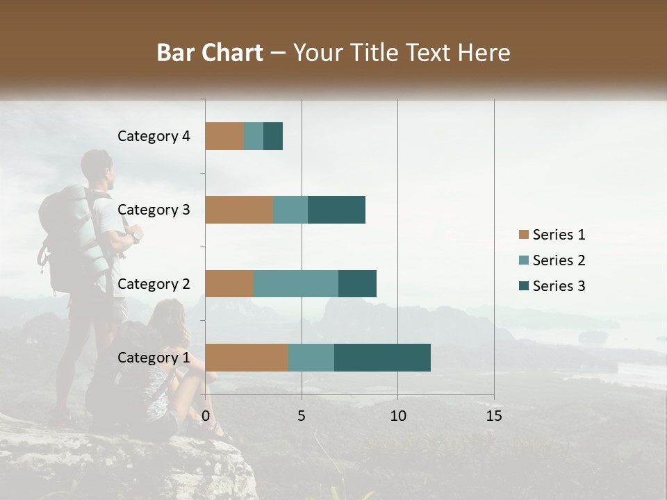 On The Top Of The Mountain PowerPoint Template