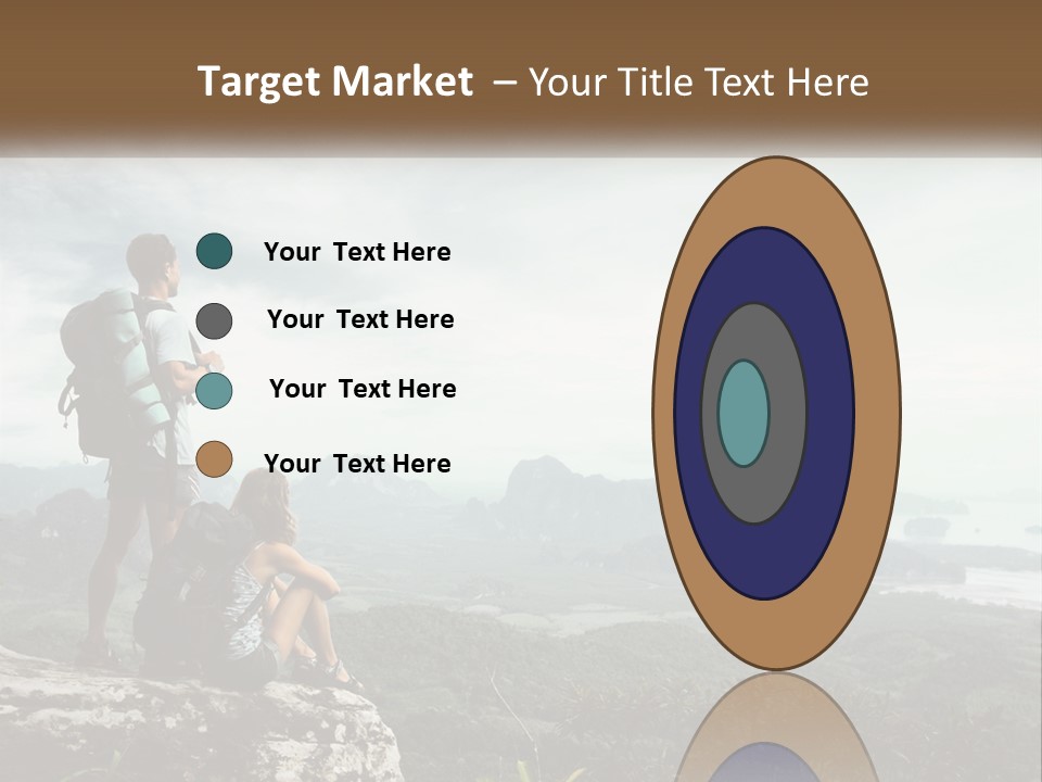 On The Top Of The Mountain PowerPoint Template