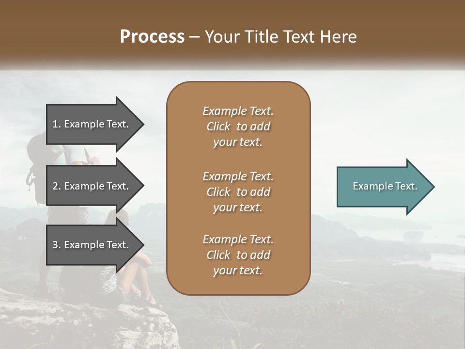 On The Top Of The Mountain PowerPoint Template
