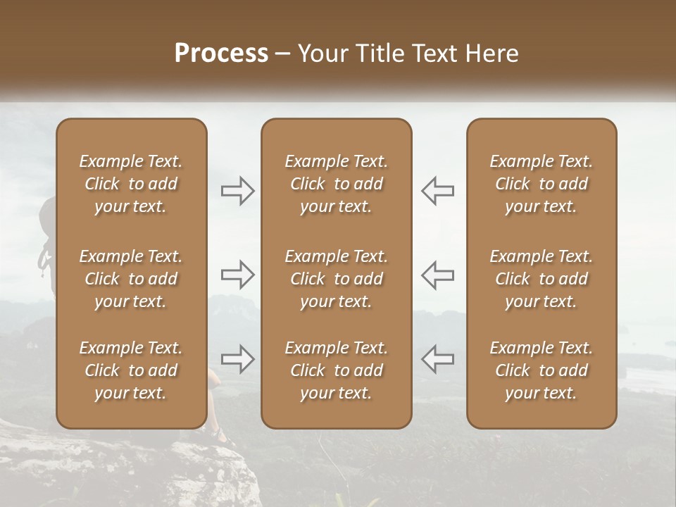 On The Top Of The Mountain PowerPoint Template