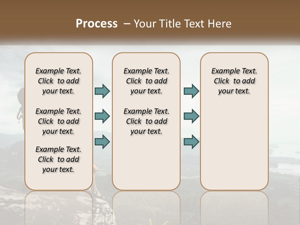 On The Top Of The Mountain PowerPoint Template
