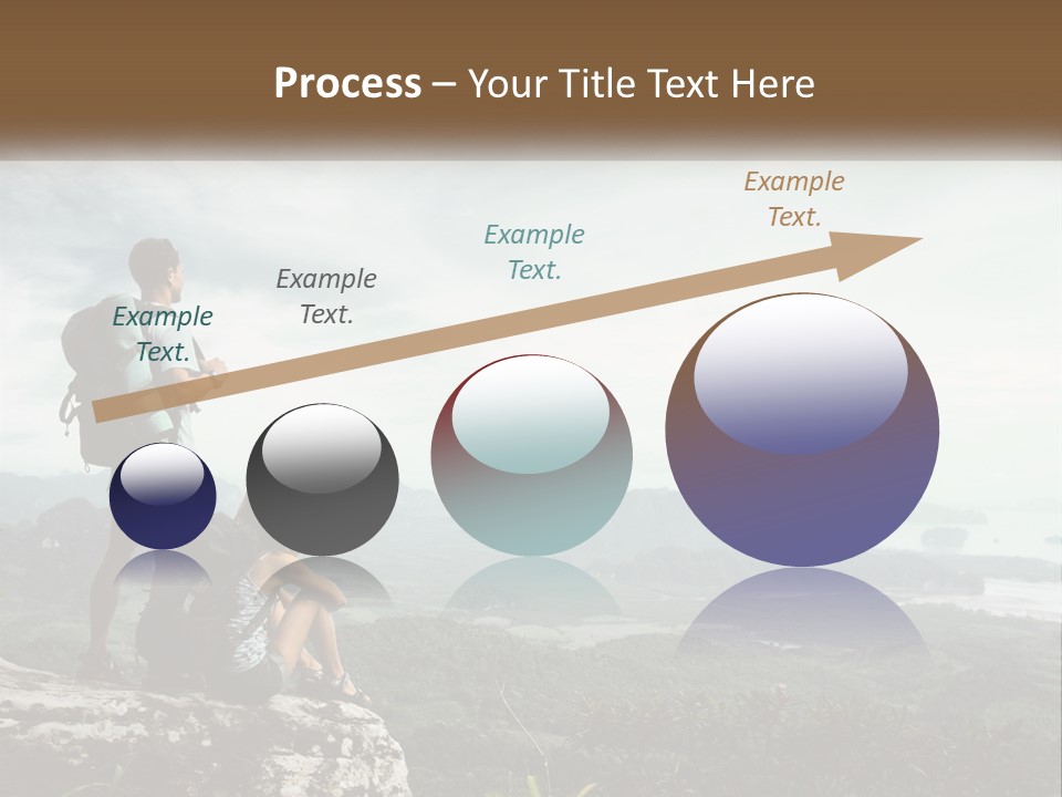 On The Top Of The Mountain PowerPoint Template