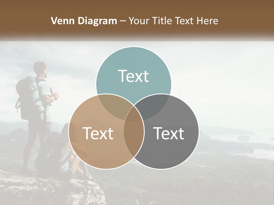On The Top Of The Mountain PowerPoint Template
