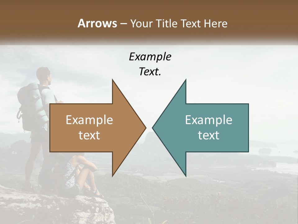 On The Top Of The Mountain PowerPoint Template