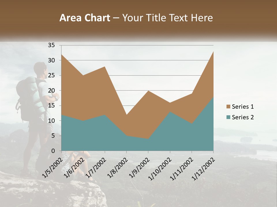 On The Top Of The Mountain PowerPoint Template