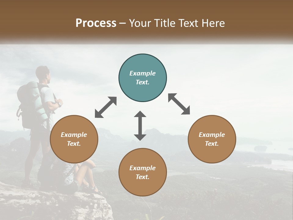 On The Top Of The Mountain PowerPoint Template