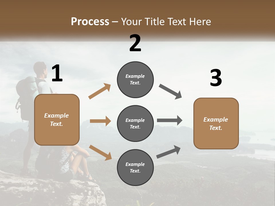 On The Top Of The Mountain PowerPoint Template