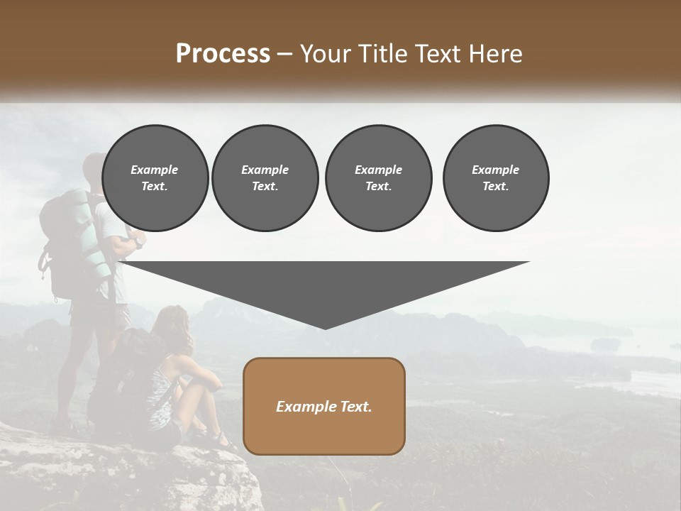 On The Top Of The Mountain PowerPoint Template