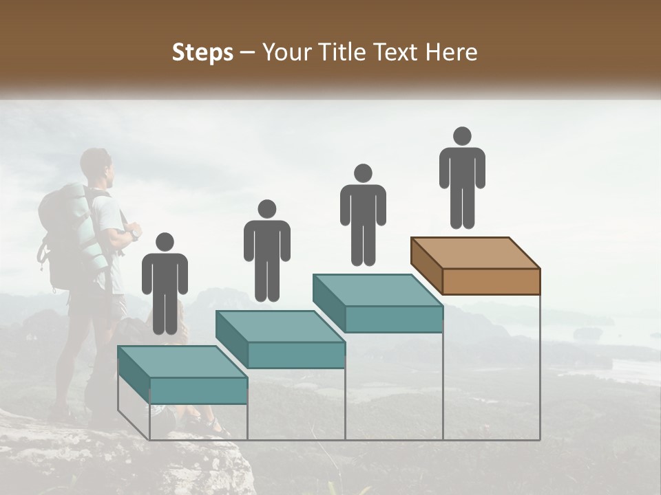On The Top Of The Mountain PowerPoint Template