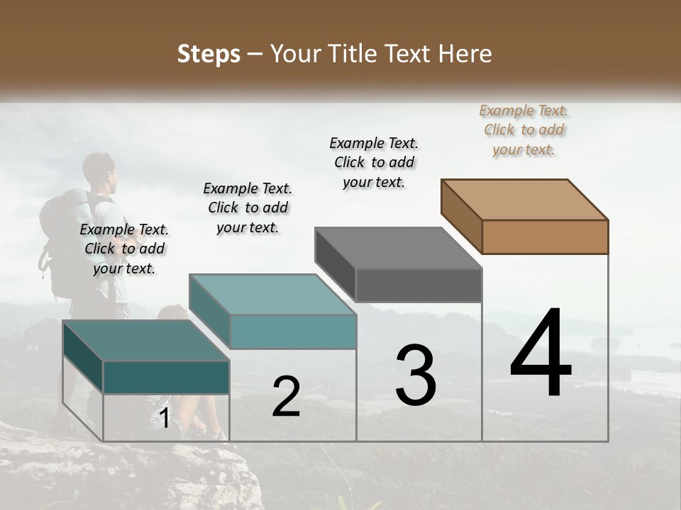 On The Top Of The Mountain PowerPoint Template