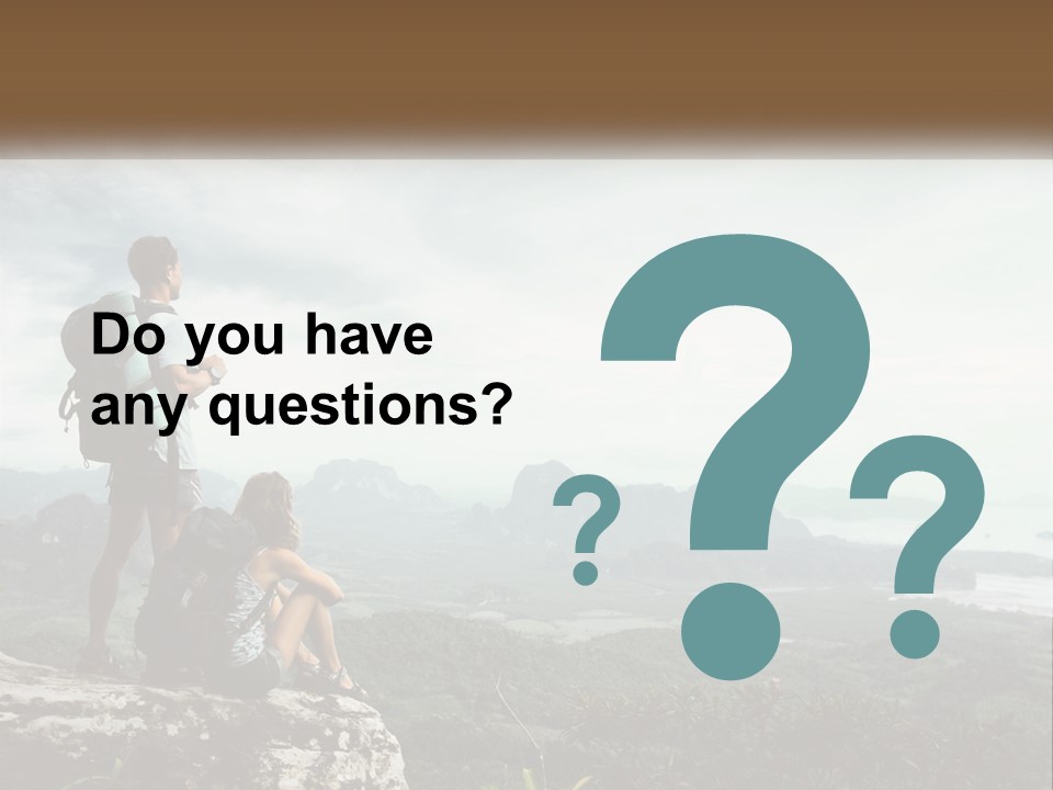 On The Top Of The Mountain PowerPoint Template