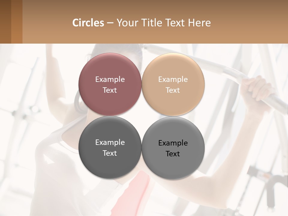 Girl In The Gym PowerPoint Template