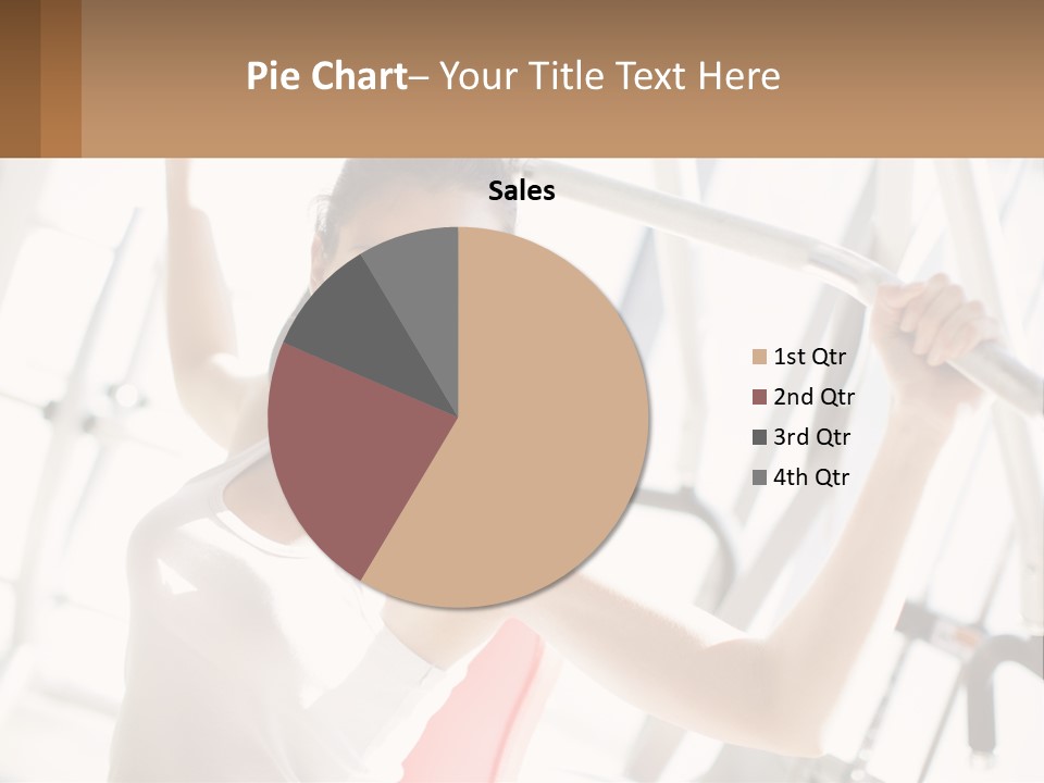 Girl In The Gym PowerPoint Template