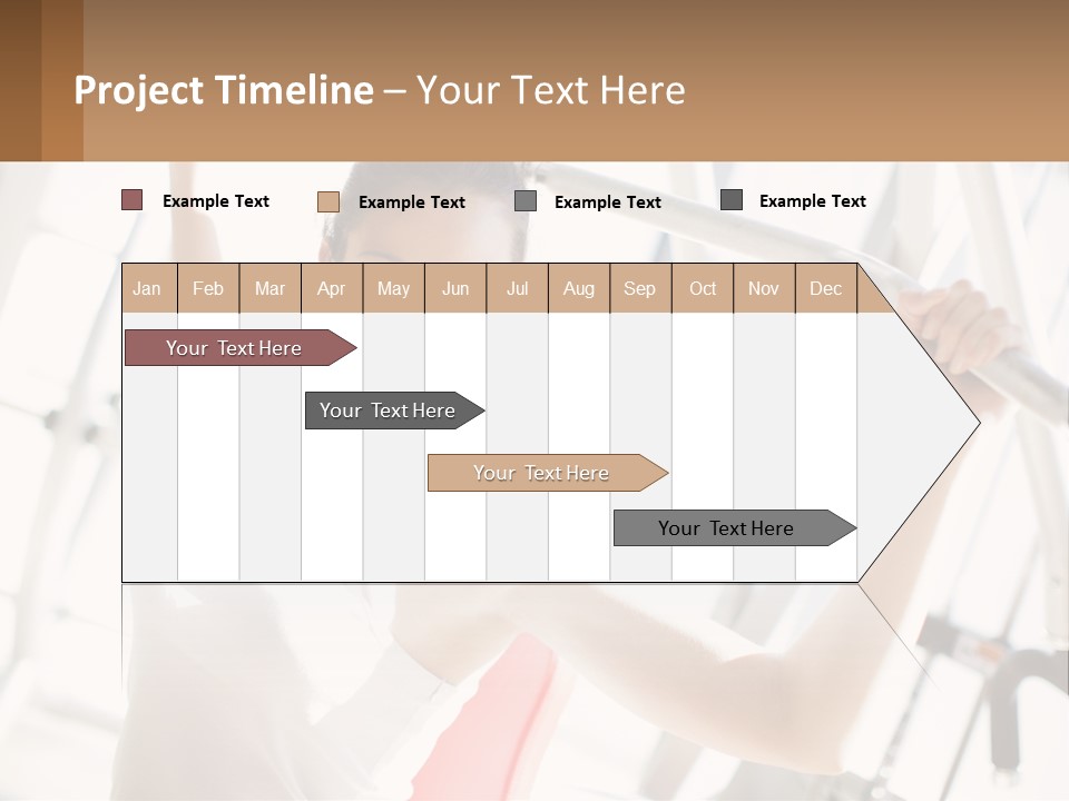 Girl In The Gym PowerPoint Template