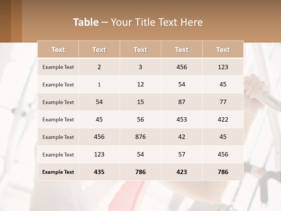 Girl In The Gym PowerPoint Template