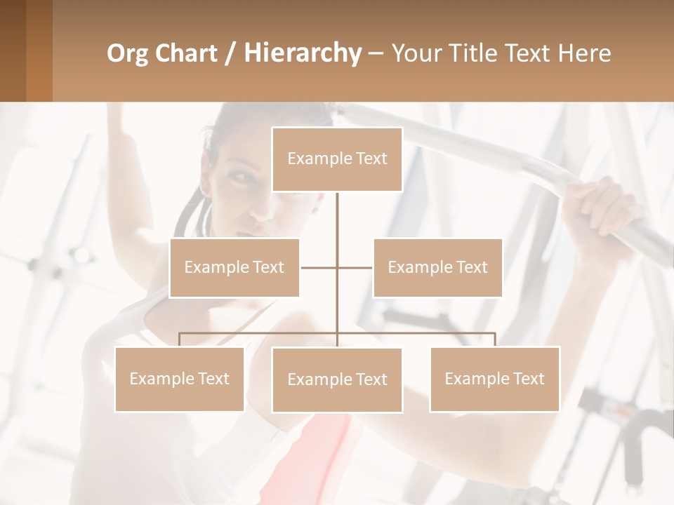 Girl In The Gym PowerPoint Template