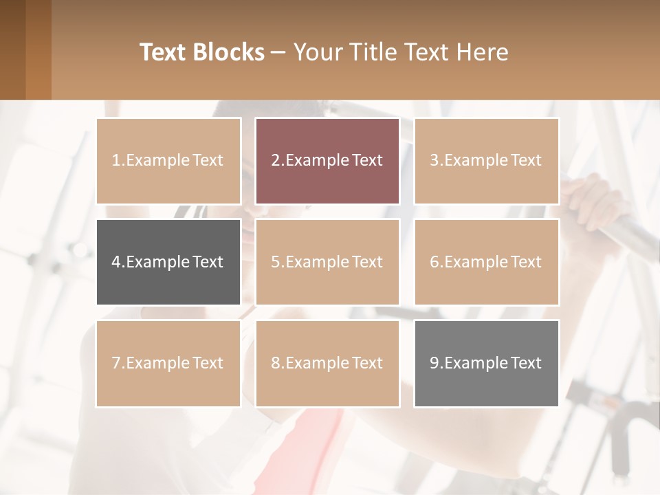 Girl In The Gym PowerPoint Template