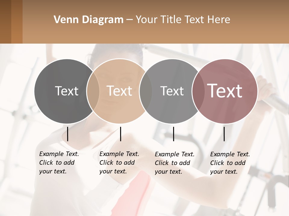 Girl In The Gym PowerPoint Template