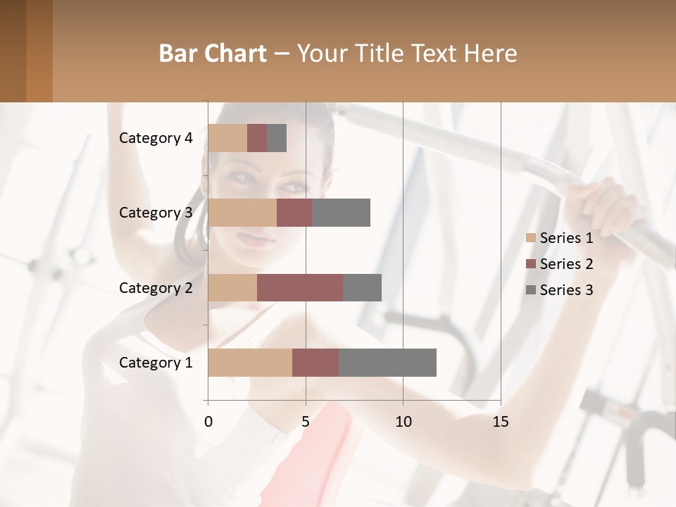 Girl In The Gym PowerPoint Template