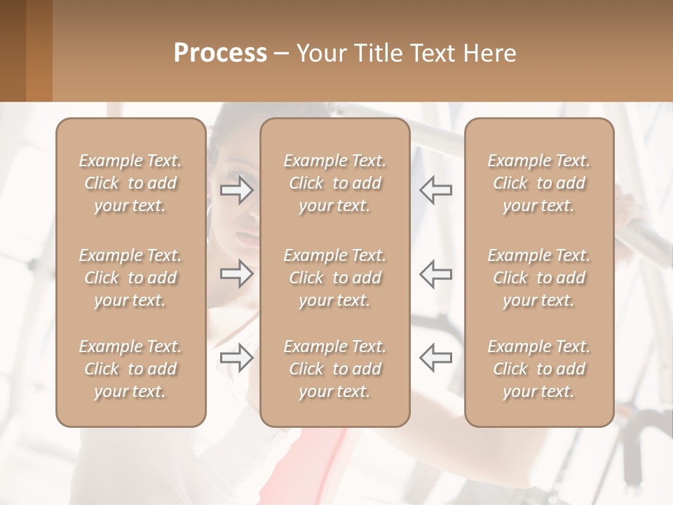 Girl In The Gym PowerPoint Template