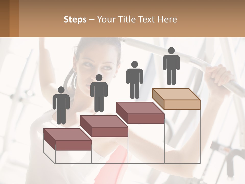 Girl In The Gym PowerPoint Template