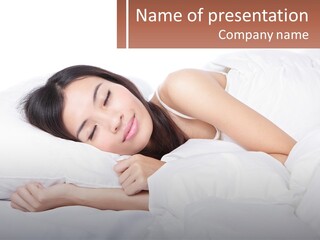 Sleeping Girl PowerPoint Template