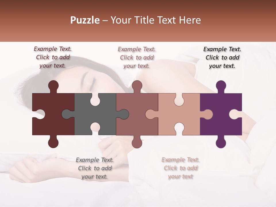 Sleeping Girl PowerPoint Template