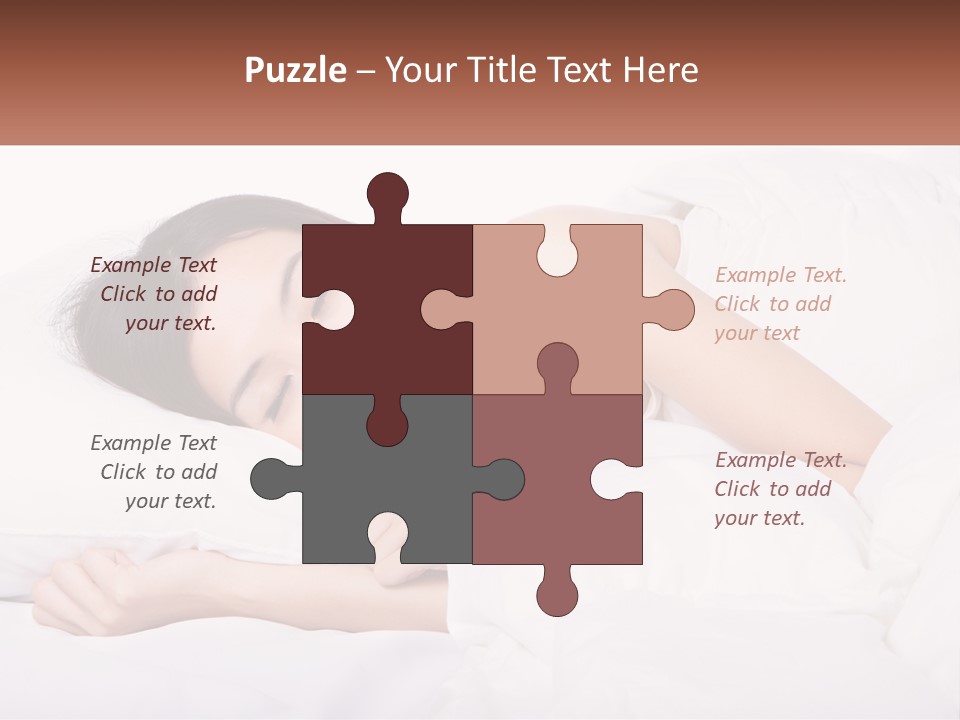 Sleeping Girl PowerPoint Template