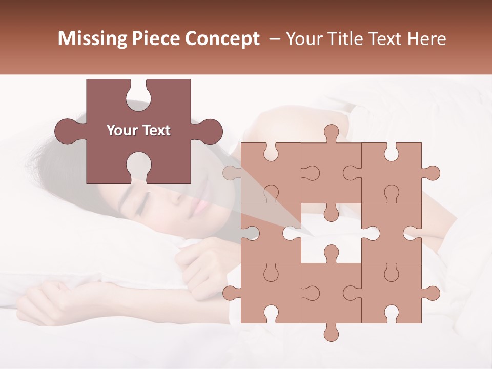 Sleeping Girl PowerPoint Template