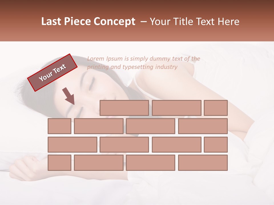 Sleeping Girl PowerPoint Template