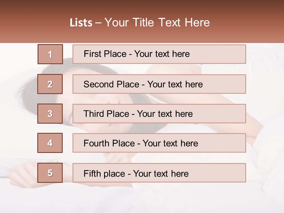 Sleeping Girl PowerPoint Template
