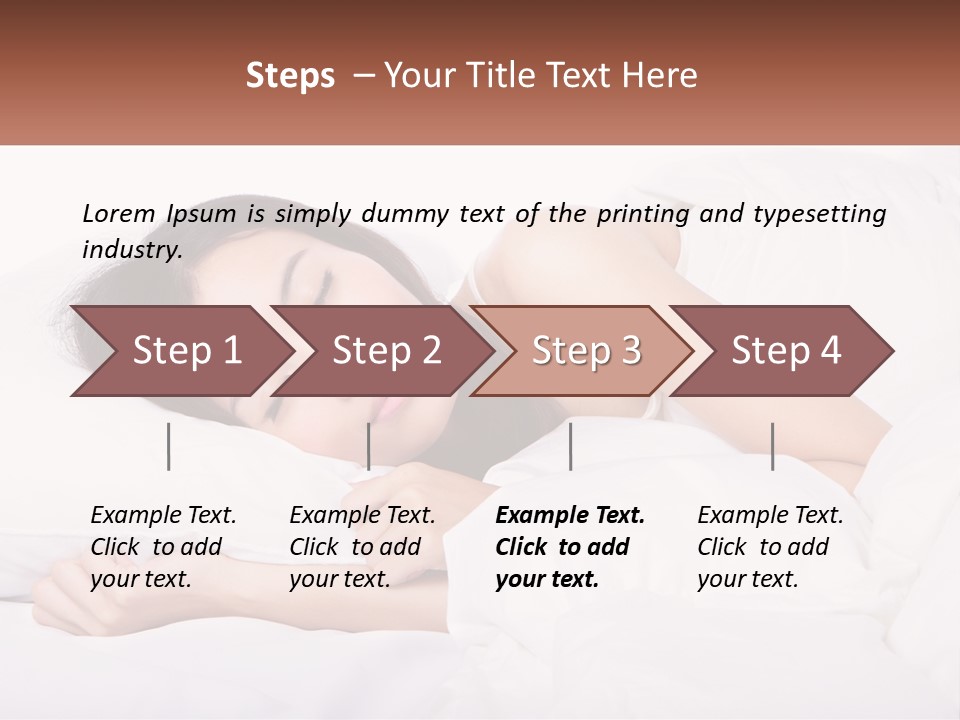 Sleeping Girl PowerPoint Template