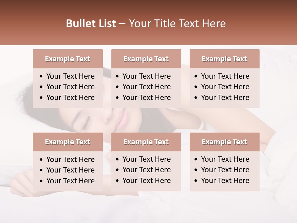 Sleeping Girl PowerPoint Template