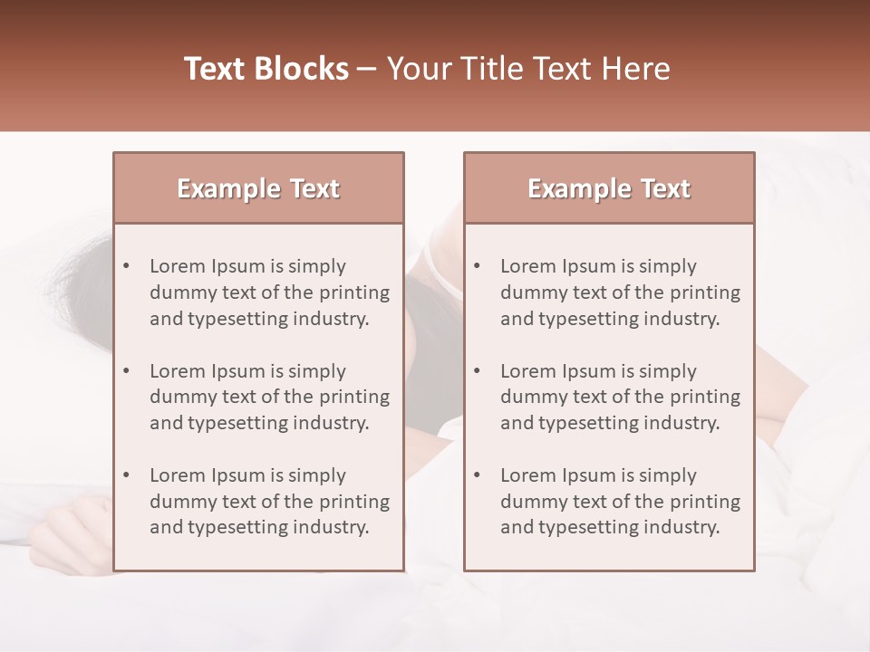 Sleeping Girl PowerPoint Template