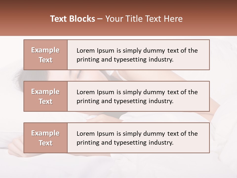 Sleeping Girl PowerPoint Template
