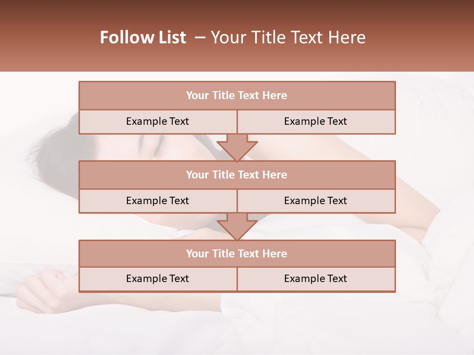 Sleeping Girl PowerPoint Template