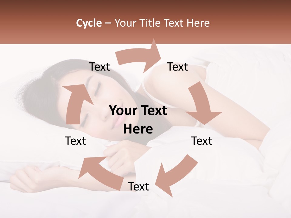 Sleeping Girl PowerPoint Template