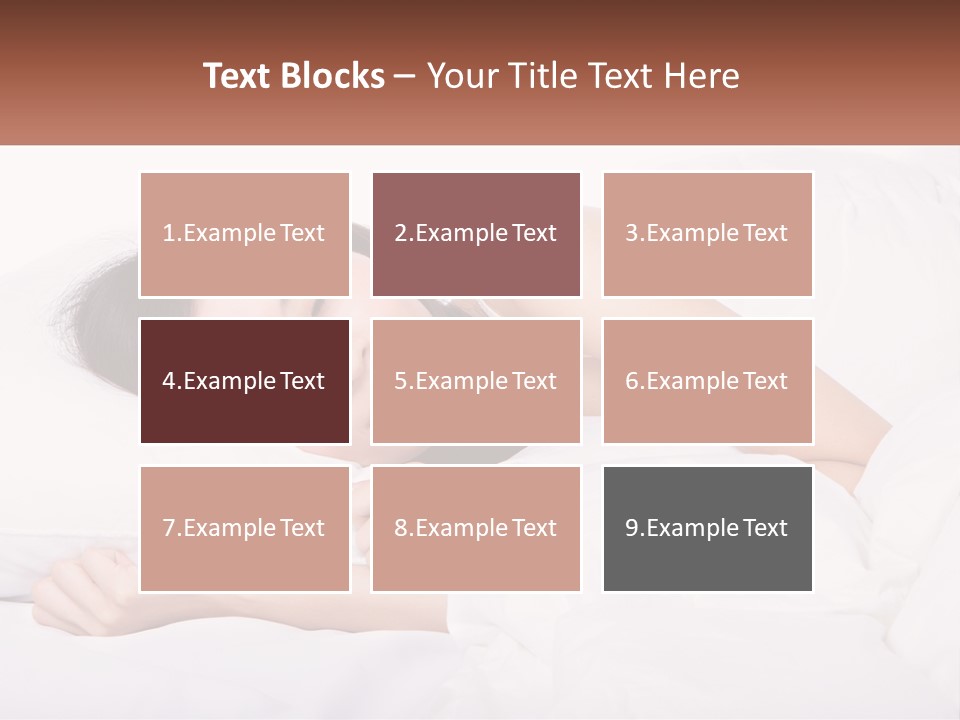 Sleeping Girl PowerPoint Template