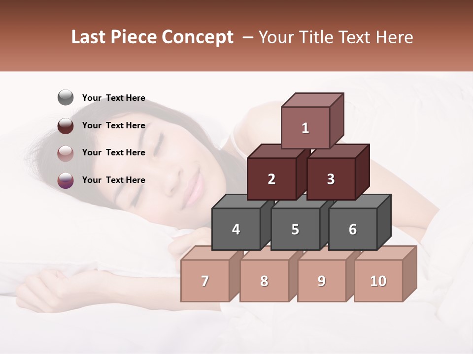 Sleeping Girl PowerPoint Template