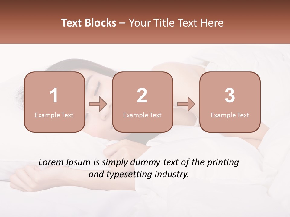 Sleeping Girl PowerPoint Template