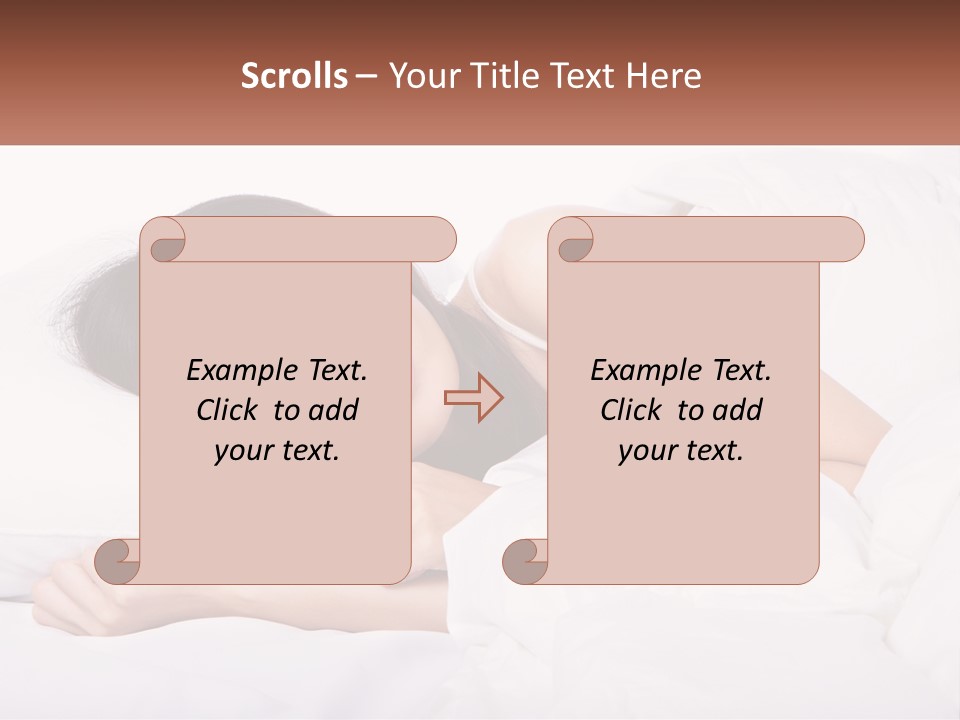 Sleeping Girl PowerPoint Template