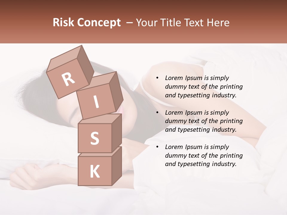 Sleeping Girl PowerPoint Template