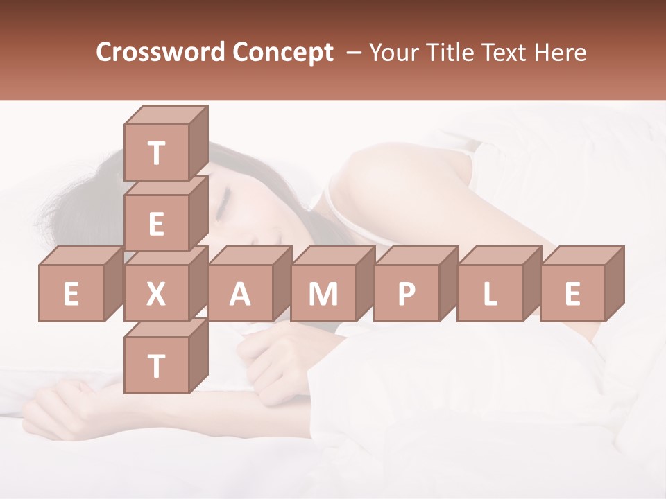 Sleeping Girl PowerPoint Template